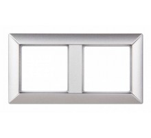 Рамка 2-поста; Eco Profi; термопласт; алюминий  EP482AL  Jung