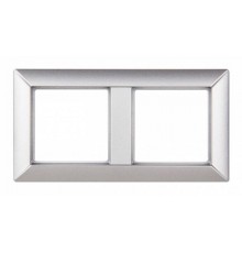 Рамка 2-поста; Eco Profi; термопласт; алюминий  EP482AL  Jung