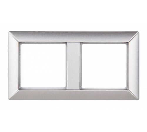 Рамка 2-поста; Eco Profi; термопласт; алюминий  EP482AL  Jung