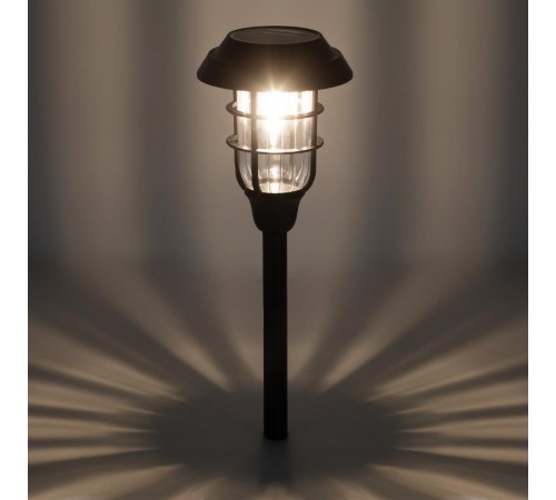 Садовый светильник Лофт на солнечной батарее ERASS12-03 1LED, 11*11*45 см  Б0057652  ЭРА