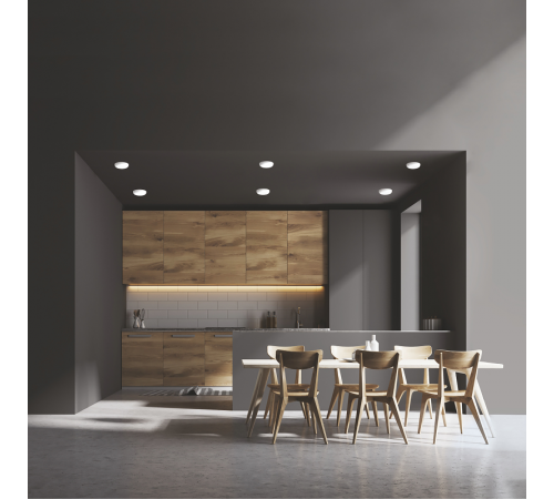 Встраиваемый светильник Frameless круг 9W 4000K 1/60  967511209  Gauss