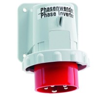 Вилка настенная 16A 5p 400V 6h IP67 фланец 84 x 84 Фазоинвертор I 2607-Bals I Bals