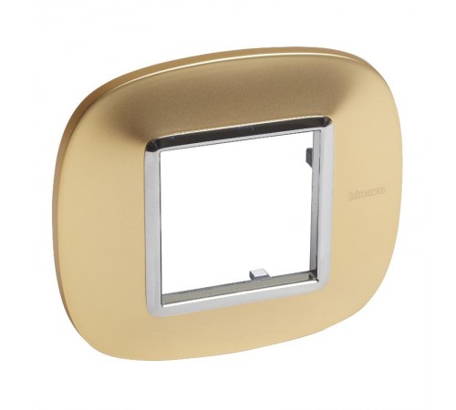 Ax. Рамка 2П Овал. Матовое золото  HB4802OSN  Legrand