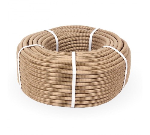 Труба гофрированная ПВХ легкая 350 Н сосна д16 (100 м/уп) с/з   PR01.0042  Промрукав