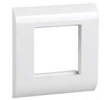 Лицевая рамка для мод. Mosaic 80х80мм пл. суппорт бел.  CS5-12M-P  ITK