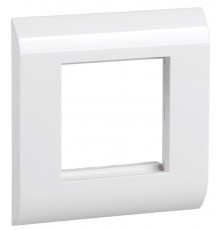 Лицевая рамка для мод. Mosaic 80х80мм пл. суппорт бел.  CS5-12M-P  ITK
