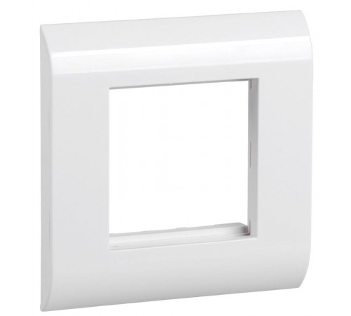 Лицевая рамка для мод. Mosaic 80х80мм пл. суппорт бел.  CS5-12M-P  ITK