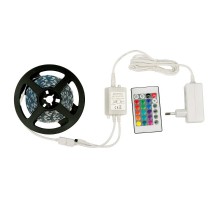 Комплект лента светодиодная 3м IP20 RGB, адаптер 24Вт, контроллер с пультом ULS-Q211 5050-30LED/m-IP20-3M-RGB RRP24C24  10775  Volpe