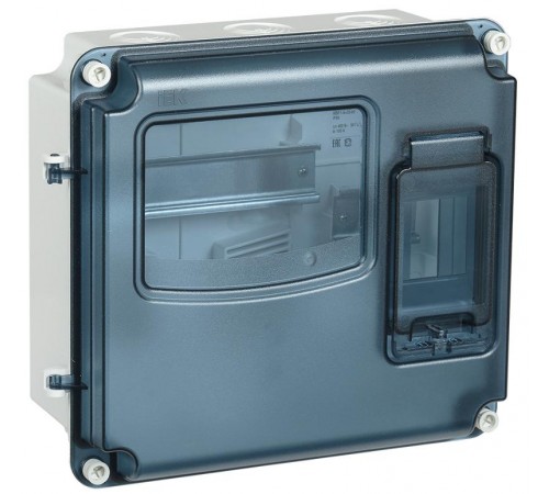 Корпус пластиковый навесной ЩУРн-П 1/3 IP66 PC (250х285х109мм) KREPTA 3  MSP1-N-03-66-L  IEK