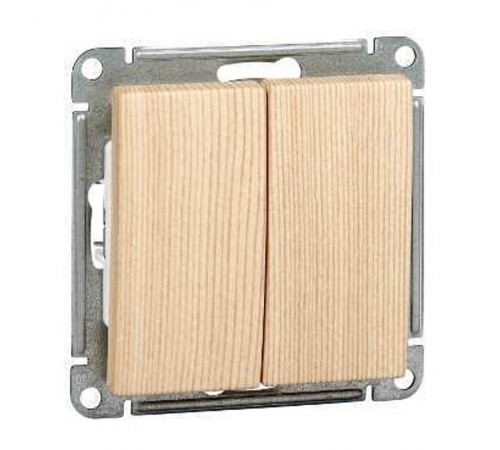 W59 Сосна Переключатель 2-клавишный 10АХ  VS610-256-7-86  SE