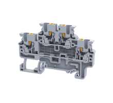 Клемма 2х-ярусная push-in OptiClip CPDL-2,5-2L-I-серый  331862  КЭАЗ