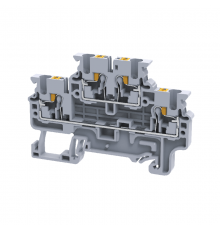 Клемма 2х-ярусная push-in OptiClip CPDL-2,5-2L-I-серый  331862  КЭАЗ