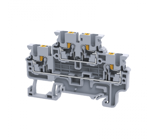 Клемма 2х-ярусная push-in OptiClip CPDL-2,5-2L-I-серый  331862  КЭАЗ