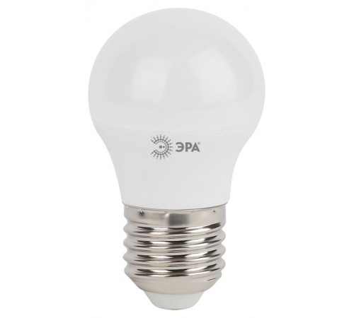 Лампа светодиодная LED 5Вт Е27 220В 4200К smd P45 шар  Б0028488  ЭРА