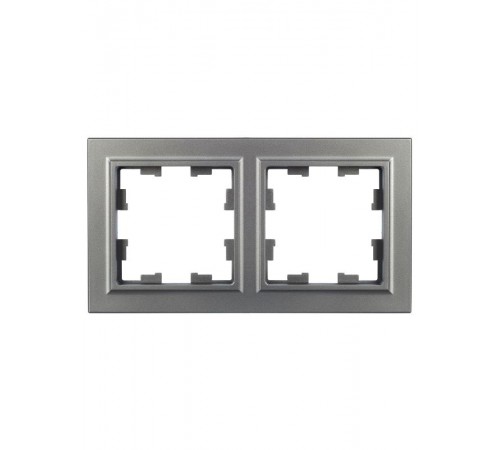 BRITE Рамка 2-ая РУ-2-БрС сталь  BR-M22-K46  IEK