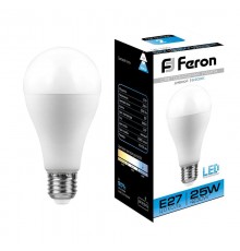 Лампа светодиодная LB-100 (25W) 230V E27 6400K A65  25792  FERON