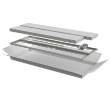 Дверь перфор. двустворч. для шкафа LINEA N 28U 600мм сер  LN35-28U6X-D2P  ITK