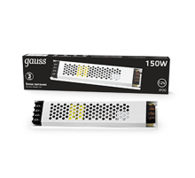 Блок питания 150W 12V IP20 ультратонкий 1/36  202001150  Gauss