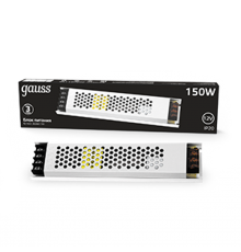 Блок питания 150W 12V IP20 ультратонкий 1/36  202001150  Gauss