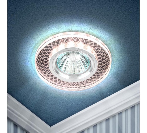 Светильник точечный декоративный DK LD43 TEA 3D /1 cо светодиодной подсветкой MR16, чай (50/1500)  Б0048940  ЭРА