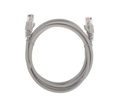 Патч-корд U/UTP, CAT 5e, RJ45-RJ45, 26AWG, LSZH, серый, 2м REXANT  02-0100-2  REXANT