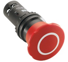 Кнопка CE4P-10R-11 аварийного останова с фиксацией 1НО1НЗ отпуск ание вытягиванием 40мм  1SFA619551R1071  ABB