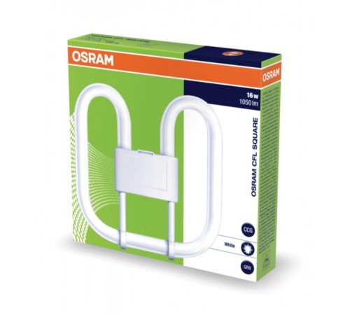 Лампа люминесцентная кольцевая 16Вт GR8 нейтральная холодно-белая 3500К CFL SQUARE 16W/835 2-PIN GR8 20X1  4050300816838  Osram