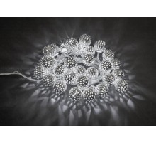 Гирлянда световая  NGF-D004-30CW-230-серебряные шарики (металл)  14042  Navigator