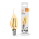 Лампа светодиодная   Basic Filament Свеча на ветру 3,8W 350lm 2400К Е14 golden LED 1/10/50  1047154  Gauss