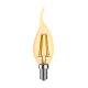 Лампа светодиодная   Basic Filament Свеча на ветру 3,8W 350lm 2400К Е14 golden LED 1/10/50  1047154  Gauss