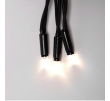 Бахрома с коннекторами светодиодная  с контроллером  ULD-B3010-200/TBK WARM WHITE IP67 , 3 м. 200 диодов, шнур черный, соед  UL-00003934  Uniel