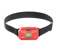 Фонарь налобный светодиодный, работающий от батареек 3*AAA, 2W, COB, IP44, пластик, TH2306  41710  FERON