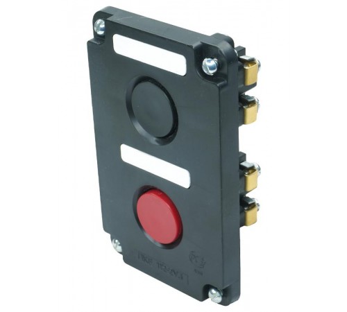 ПКЕ 112-2 У3, 10А, 660В, 2 элемента, чёрный и красный цилиндр, в нишу, IP40, пост управления (ЭТ)  ET519052  Электротехник