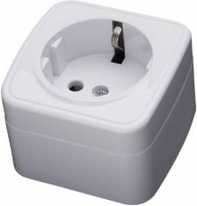 PST16-501-20 Розетка накладная 1-местная с/з, 250В, 16А, серия Basic, белый  39033  STEKKER