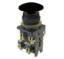 ВК30-10-21130-54 У2, черный, 2з+1р, гриб без фиксации, IP54, 10А. 660В, выключатель кнопочный (ЭТ)  ET506134  Электротехник