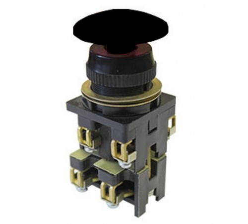 ВК30-10-21130-54 У2, черный, 2з+1р, гриб без фиксации, IP54, 10А. 660В, выключатель кнопочный (ЭТ)  ET506134  Электротехник