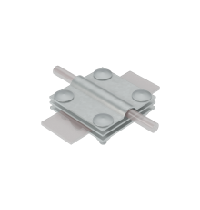 Соединитель крестообразный для прутка  5-12 мм и полосы до 30 мм с 3 пластинами CU  3XS-D5-12-B30 CU  КМ-профиль