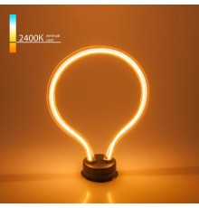 Лампа светодиодная Art filament 4W 2400K E27 round (BL150) декоративная светодиодная филаментная  a043991  Elektrostandard