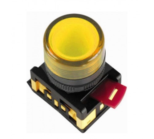 Лампа AL-22TE сигнальная d22мм желтый неон/240В цилиндр   BLS30-ALTE-K05  GENERICA