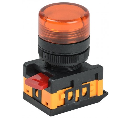 Лампа AL-22TE сигнальная d22мм желтый неон/240В цилиндр   BLS30-ALTE-K05  GENERICA