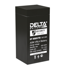 Аккумуляторная батарея ОПС серии DT 6023 (75)  6В/2,8Ач  DT 6023 (75)  DELTA