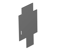 Перегородка для напольного бокса Telitank (ПВХ,черный) (T4B TQ)  7408280  OBO Bettermann