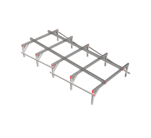 Опорная конструкция для установки оборудования TECHNORAPTOR 1500х3000 тип 3  KM-TR-SSEI-1500-3000-3  КМ - профиль