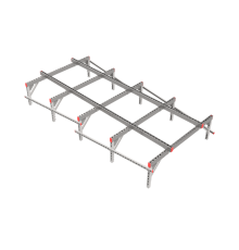 Опорная конструкция для установки оборудования TECHNORAPTOR 1500х3000 тип 3 HD  KM-TR-SSEI-1500-3000-3 HD  КМ - профиль