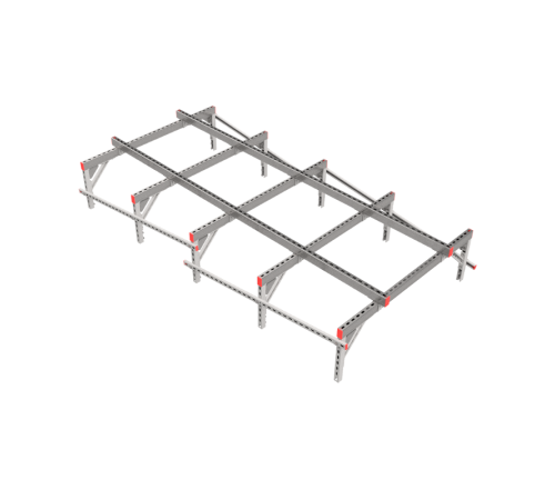 Опорная конструкция для установки оборудования TECHNORAPTOR 1500х3000 тип 3  KM-TR-SSEI-1500-3000-3  КМ - профиль