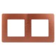 Рамка для розеток и выключателей серия 12 12-5102-14 на 2 поста, сатин, медь  Б0052517  ЭРА