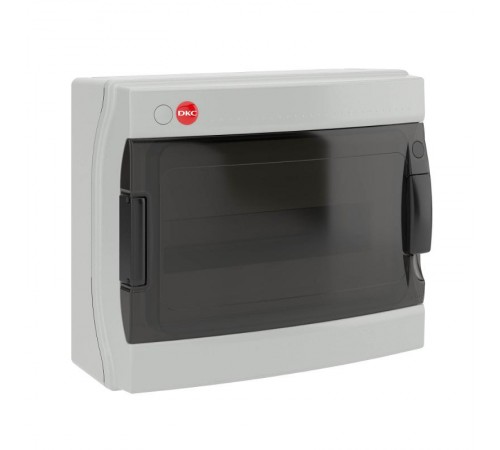Щиток настенный с дверцей 12модулей IP65, серый с усиленным клеммным блоком 1х87312  85712  DKC