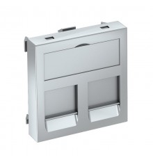 Корпус компьютерной розетки Modul45 тип С (прямой) 45x45 мм (серебристый) (DTG-2C AL1)  6119218  OBO Bettermann