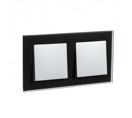 AtlasDesign Nature Черный Рамка 2-ая, матовое стекло  ATN331002 SE