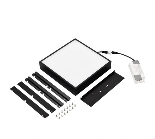 Светильник DL-GRIGLIATO-S190x190-24W Warm3000 (GR, 100 deg, 230) (ARL, IP40 Металл, 5 лет) 047681 Arlight